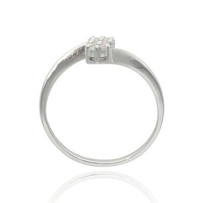 Fehér arany gyűrű 54-es méret (B17313/54_4I)